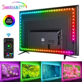 Smart LED Strip Lights TV rétro-éclairage 5M RGB contrôle APP Android/iOS synchronisation avec la musique